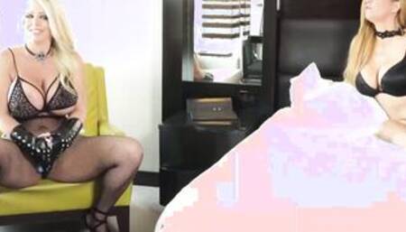 PORNSTARPLATINUM Andrea Grey Strap On Fucked By Alura Jenson 2