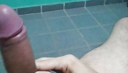 Skinny guy cumming very horny