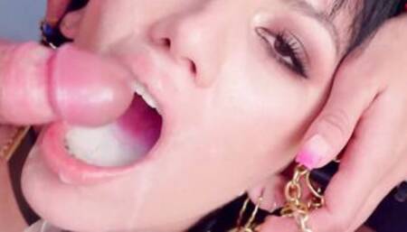 PremiumBukkake - Yenifer Chacon swallows 43 big cumshots