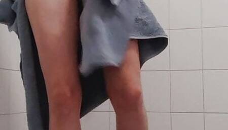 Dirty girl touching herself in the shower