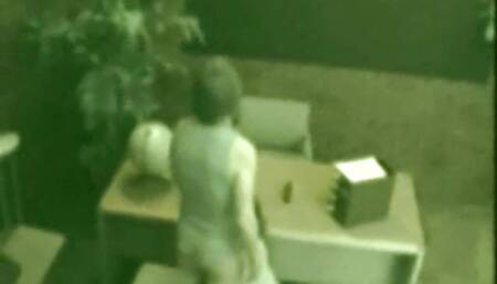 Office whore fucked accross the desk