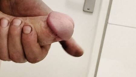 Cumshot after work, Horny cock with lots of cum