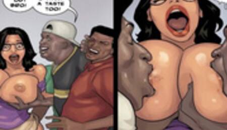 Detention Season #3 Ep. #6 - Horny Math Teacher Gangbanged by Big Dick Collage Students