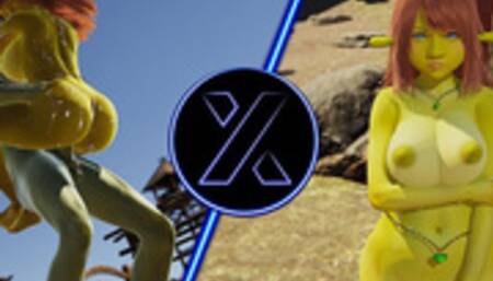 Cosplay, Shrek's Wife Fiona Cheats with an Orc in a Barn