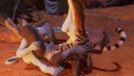 Wild Life / Lesbian Furry Gangbang