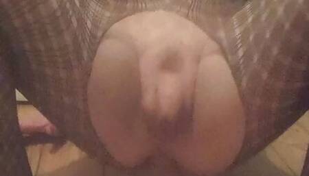 Cute sissy loves riding big dildo