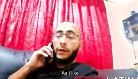 Crazy Sexy latina blonde maid lured to have sex by creepy bro . Ann Rides