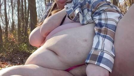 BBW public suck and fuck