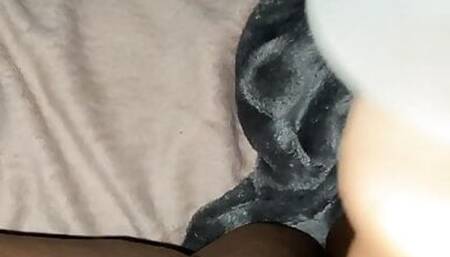 BBW Ebony taking BWC dildo