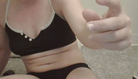 Jerking off my small cock with a vibrator