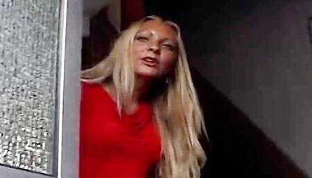 Super slim and attractive German girl gets her muff pounded hard