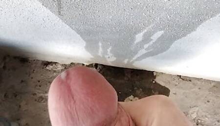 masturbation during the break, cumshot and piss