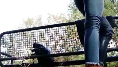 Just peed in my jeans on a public path!