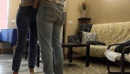 Slut fucks mature cock after cock sucking