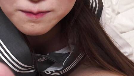 Slutty  teen Manami Morishita  is having a casual sex and enjoy it.