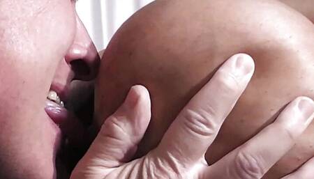 Husband cheats on wife with massive boobs fatty