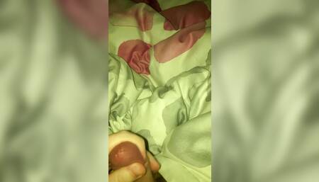 Wichse im Bed. Jerking off in bed.