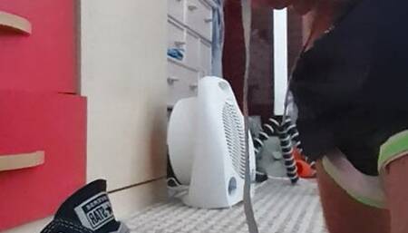 Cum in converse sneakers