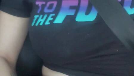 He gives me a dildo, I fuck him in the car and I do a squirting