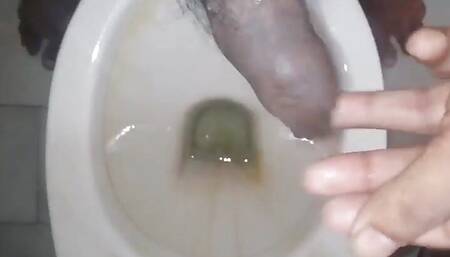 Afternoon in bathroom fun black cock touch XXX