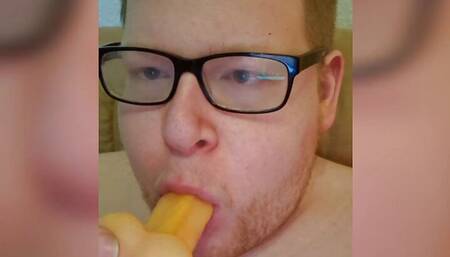 Fat boy sucking