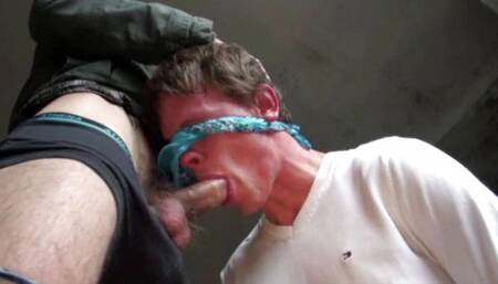 Straigth boy coerced to suck gay