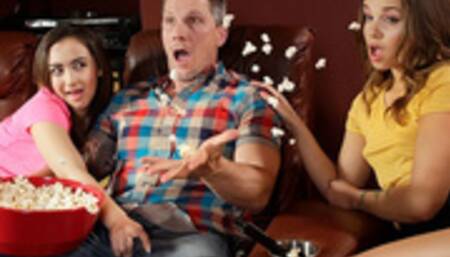 FILF - Liza and Lily Jordan get Wild with their Stepdaddy