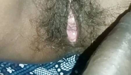 Village couple rotien night xxxporn in home hairy pussy natural boobs