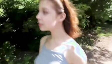 I Want to Banged Right Now! Let's go to that forest will you Сum inside My Underwear?- point of view - Outdoors