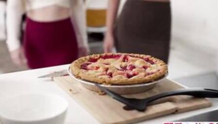 MyFamilyPies - Step Milf "Sit you ass down with your tiny pecker and wait until we finish our dessert" S22:E3 Slut two