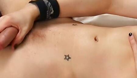 Naughty emo amateur Kevin Nash masturbates and cums solo