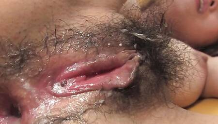 SKINNY GIRL MOANS IN PLEASURE WHILE GETTING GANG BANGED ON