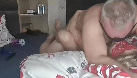 Rimming, sucking and hard fucking with a really hot and horny amateur wife