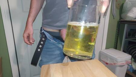 Piss and cum cocktail, freshmade