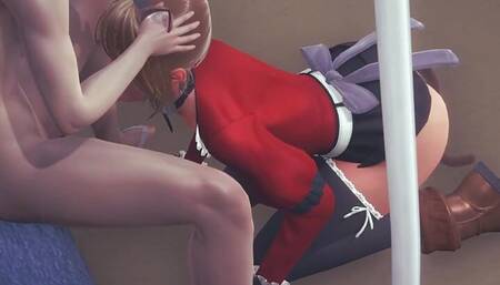 Yaoi Femboy - Nobu blowjob in subway