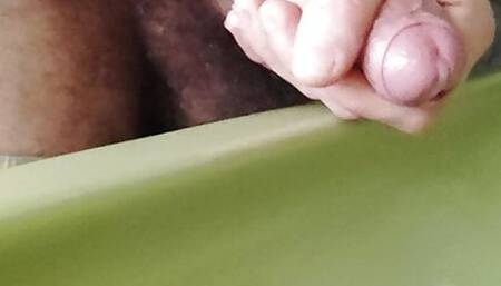 Cum in the bathroom