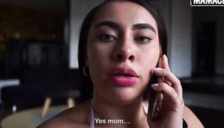 MAMACITAZ - (Leidy Azucar, Logan Salamanca) - Inked Chubby Latina Maid Getting