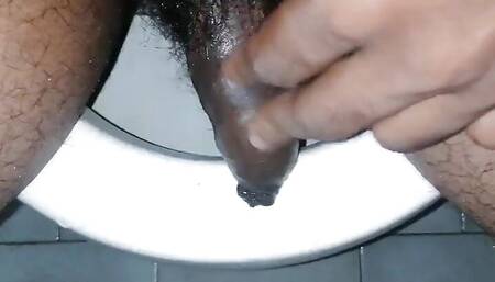 Bathroom small black cock XXX showing nude