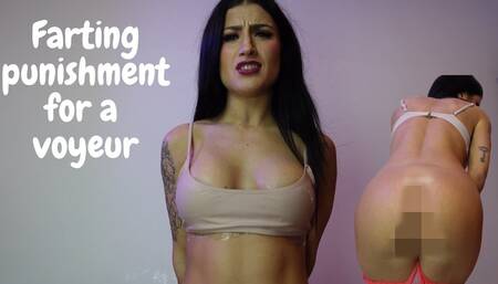 Farting punishment for a voyeur\n