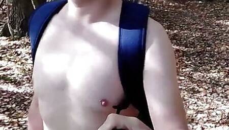 Jerking off in public park for everyone to see
