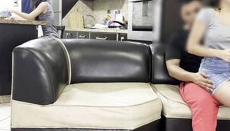 Groping my Step Niece Sitting on my Legs Secret from Her Representatives