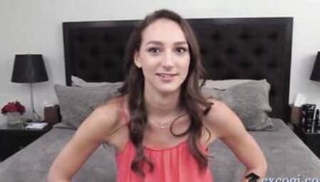 Skinny Double Fuck Andi Rose Takes 2 Cocks In Her Super Boned