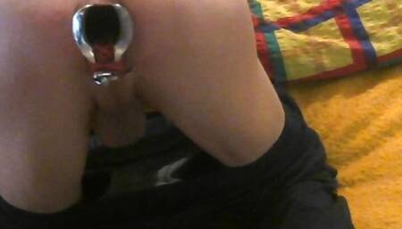 Speculum spreading my ass