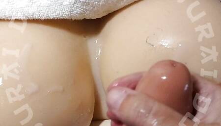 Big boobs sex doll titty fucked with big cumshot
