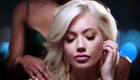 BLACKED Hottie Blonde Ivy Wolfe takes on high-stakes gambler