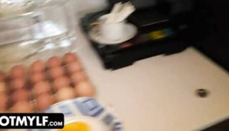 Lusty Stepson Tricks Tattooed Cougar Lillith Morningstar