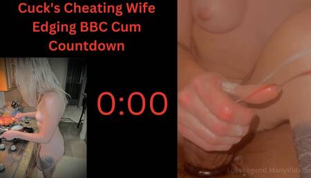 4K Edging By Cuckolds Cheating Wife Huge Cumshot