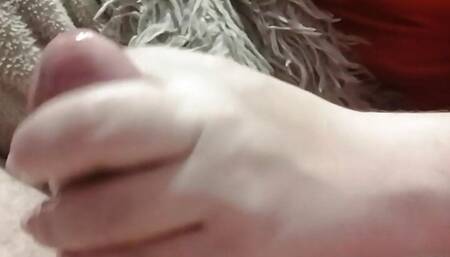 Sensual masturbation of a young man's big cock!