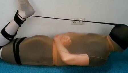 Hogtied Pantyhose Encasement