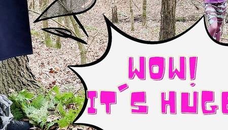 LUCKY Exhibitionist Got free blowjob from a stranger hiking in the woods